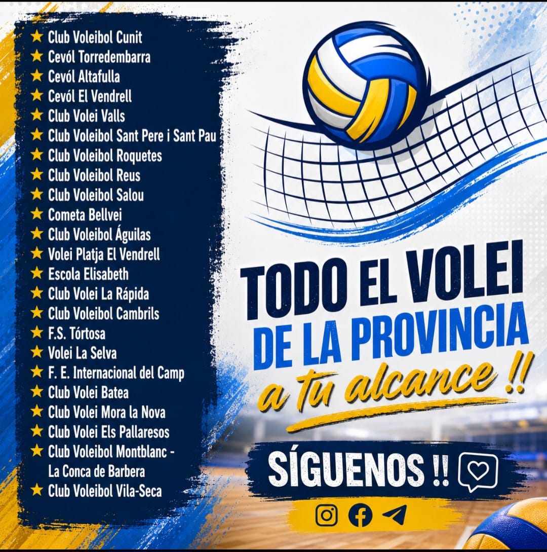Arriba Zona Volei: tot el voleibol de la província, al teu abast.